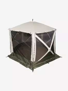Шатер Следопыт быстросборный, 5 стен, 2,8х2,9 м, h-2,08 м, S по полу 5,6 кв.м, Бежевый