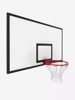 Щит баскетбольный игровой OLIMPCITI, 1800х1050, фанера 18, без рамы, Белый