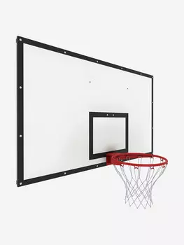 Щит баскетбольный игровой OLIMPCITI, 1800х1050, фанера 18, на раме, Белый