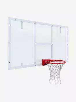 Щит баскетбольный игровой OLIMPCITI, 1800х1050, оргстекло, Белый