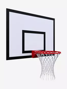 Щит баскетбольный тренировочный OLIMPCITI, 1200х900, фанера 18, на раме, Белый