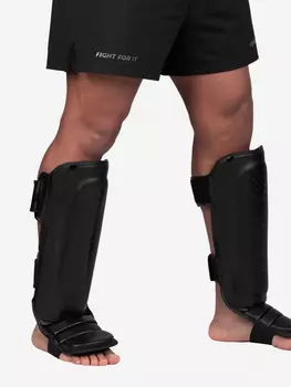 Щитки для голени Sanabul Essential Hook & Loop SA-ESHIN-VELCRO, Черный