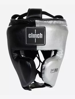 Шлем боксерский Clinch Punch 2.0 черно-серебристый, Черный