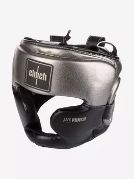 Шлем боксерский Clinch Punch 2.0 Full Face черно-бронзовый, Черный