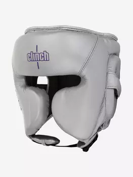 Шлем боксерский Clinch Undefeated Russian Team серебристый, Серебряный