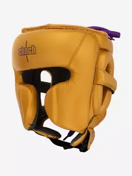 Шлем боксерский Clinch Undefeated золотой, Золотой