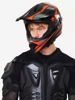 Мотошлем Aspolife, Красный