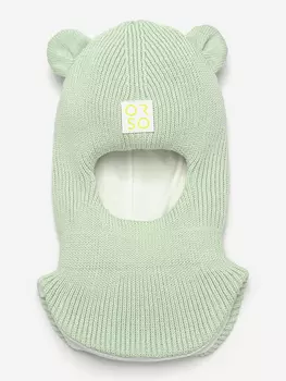 Шлем - шапка демисезонный детский ORSO BIANCO, Зеленый