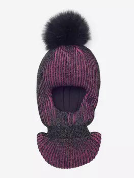 Шлем - шапка для девочки зимняя Artel, Розовый