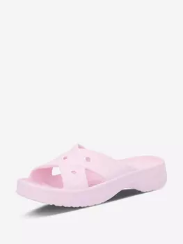 Шлепанцы женские Crocs Cl Womens Cross Strap, Розовый