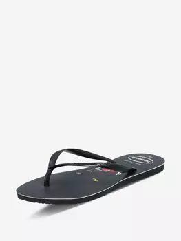 Шлепанцы женские Havaianas Slim Animal Print, Черный