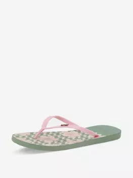 Шлепанцы женские Roxy Viva Stamp II, Зеленый