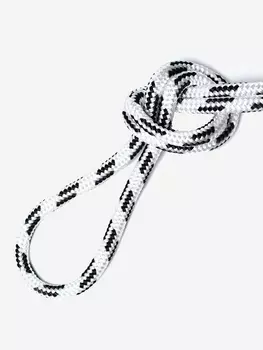 Шнур для яхт Петроканат ЯХТЕННЫЙ 8 мм, бело-черный, 1100 кгс, 30 м, евромоток, Черный