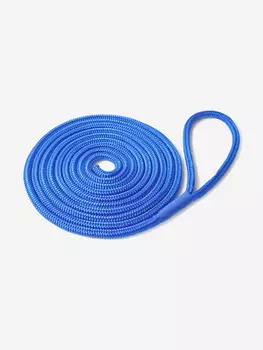 Шнур для яхт плетеный Петроканат ШВАРТОВЫЙ 14,0 мм, 2700 кг, 6 м, с огоном 30 см, синий, Синий