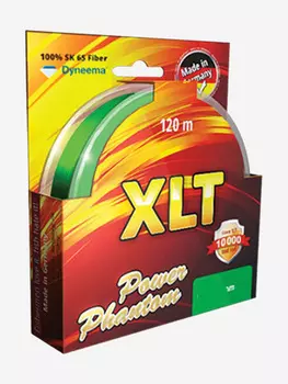 Шнур для рыбалки Power Phantom 4x, XLT, 120м, зеленый, 0,40мм, 40,9кг, Зеленый