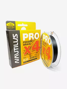 Шнур Nautilus Pro Feeder Braid Black d-0.12 5.5кг 12lb 150м, Черный