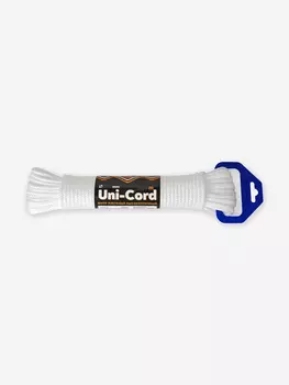 Шнур плетеный Петроканат UNI-CORD 10,0 мм (10 м) белый, евромоток, Белый