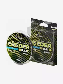 Шнур плетёный ALLVEGA "Feeder Braid" 150м 0.15мм (9.2кг) тёмно-оливковый, Зеленый