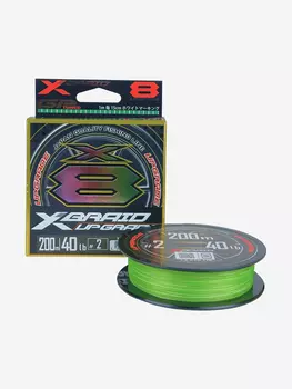 Шнур YGK X-Braid Upgrade X8 200м Green #2.0, 0.235мм, 40lb, 18.0кг, Зеленый
