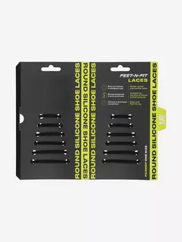 Шнурки Feet-n-Fit, Черный