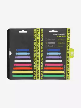 Шнурки Feet-n-Fit Silicone, Мультицвет