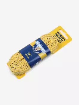 Шнурки хоккейные профессиональные без пропитки Howies (72"/183), Желтый