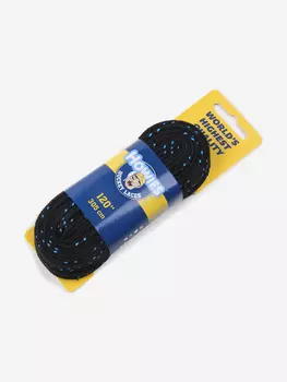 Шнурки хоккейные профессиональные без пропитки Howies (120"/305), Черный