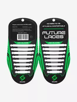 Шнурки силиконовые Solers, Белый, размер Без размера