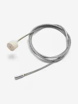 Шомпол гибкий ЧИСТОGUN для нарезных кал. от. 22 адаптер под ерши/насадки США дюраль резьба мама 8/32 100 см, Серебряный