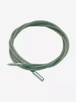 Шомпол гибкий ЧИСТОGUN для нарезных кал. от. 22, адаптер под ерши/насадки США, дюраль, резьба мама 8/32, 70 см, Серебряный