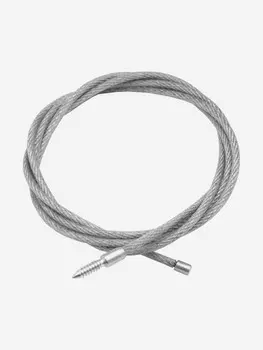 Шомпол гибкий ЧИСТОGUN для нарезных калибров от .22, игла под патчи, дюраль, длина 70 см, Серебряный