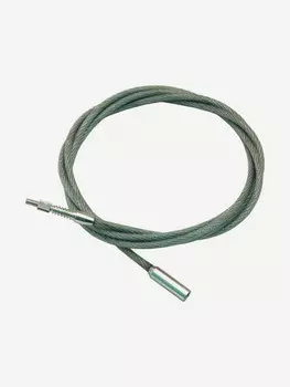 Шомпол гибкий ЧИСТОGUN от .22 до .12, адаптер-игла с гайкой, адаптер под ерши, дюраль, резьба мама 8/32 100 см, Серебряный