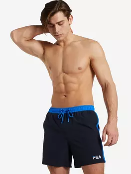 Шорты плавательные мужские FILA, Черный, размер 50