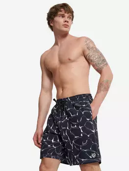 Шорты плавательные мужские Quiksilver Mercury Straight Volley, Черный