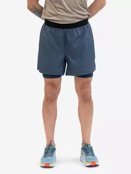 Шорты спортивные с тайтсами NoName Speed Tech 2in1 UX, Синий