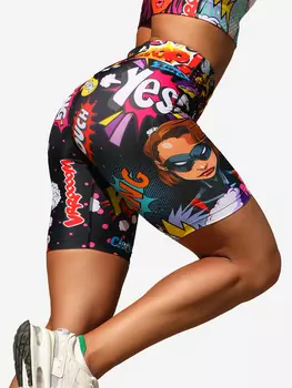 Шорты женские спортивные, велосипедки BARKA, Мультицвет