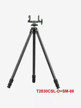 Штатив карбоновый Sunwayfoto T2830CSL-D с зажимом SM-86 под ложе, Черный