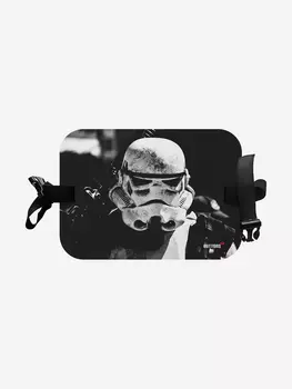 Сидушка туристическая прямоугольная с рисунком, Черный