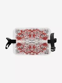 Сидушка туристическая прямоугольная с рисунком, Красный