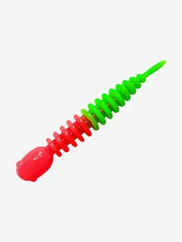 Силикон TROUT LURE (SANSAN) в банке, GOLOVASTIK 65, СЫР, COL. 32 (Red-Green), (12шт), Красный