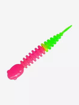 Силикон TROUT LURE (SANSAN) в банке, GOLOVASTIK 65, СЫР, COL. 33 (Pink-Green), (12шт), Розовый