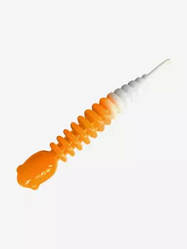 Силикон TROUT LURE (SANSAN) в банке, GOLOVASTIK 50, СЫР, COL. 10 (White-Orange), (12шт), Мультицвет