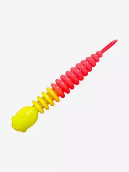 Силикон TROUT LURE (SANSAN) в банке, GOLOVASTIK 50, СЫР, COL. 27 (Lemon-Red), (12шт), Мультицвет