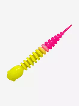 Силикон TROUT LURE (SANSAN) в банке, GOLOVASTIK 50, СЫР, COL. 30 (Lemon-Pink), (12шт), Мультицвет