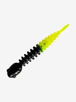 Силикон TROUT LURE (SANSAN) в банке, GOLOVASTIK 50, СЫР, COL. 18 (Black-Lemon), (12шт), Мультицвет