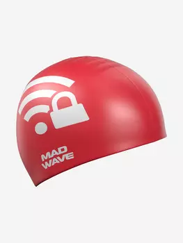 Силиконовая шапочка Mad Wave Wi-fi, Красный