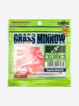 Силиконовые приманки Ecogear Grass Minnow S 1.75 102 Glow, Розовый