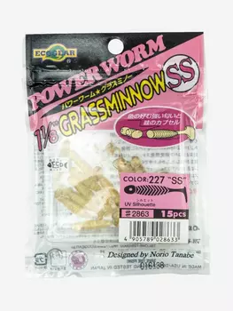 Силиконовые приманки Ecogear Grass Minnow SS 1.125 227, Белый