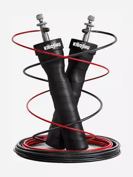 Скакалка Скоростная с двуя шнурами, Черный