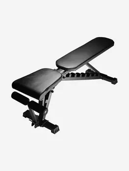Скамья для жима Sportlim A1 Профи с упором для пресса Черная, Черный